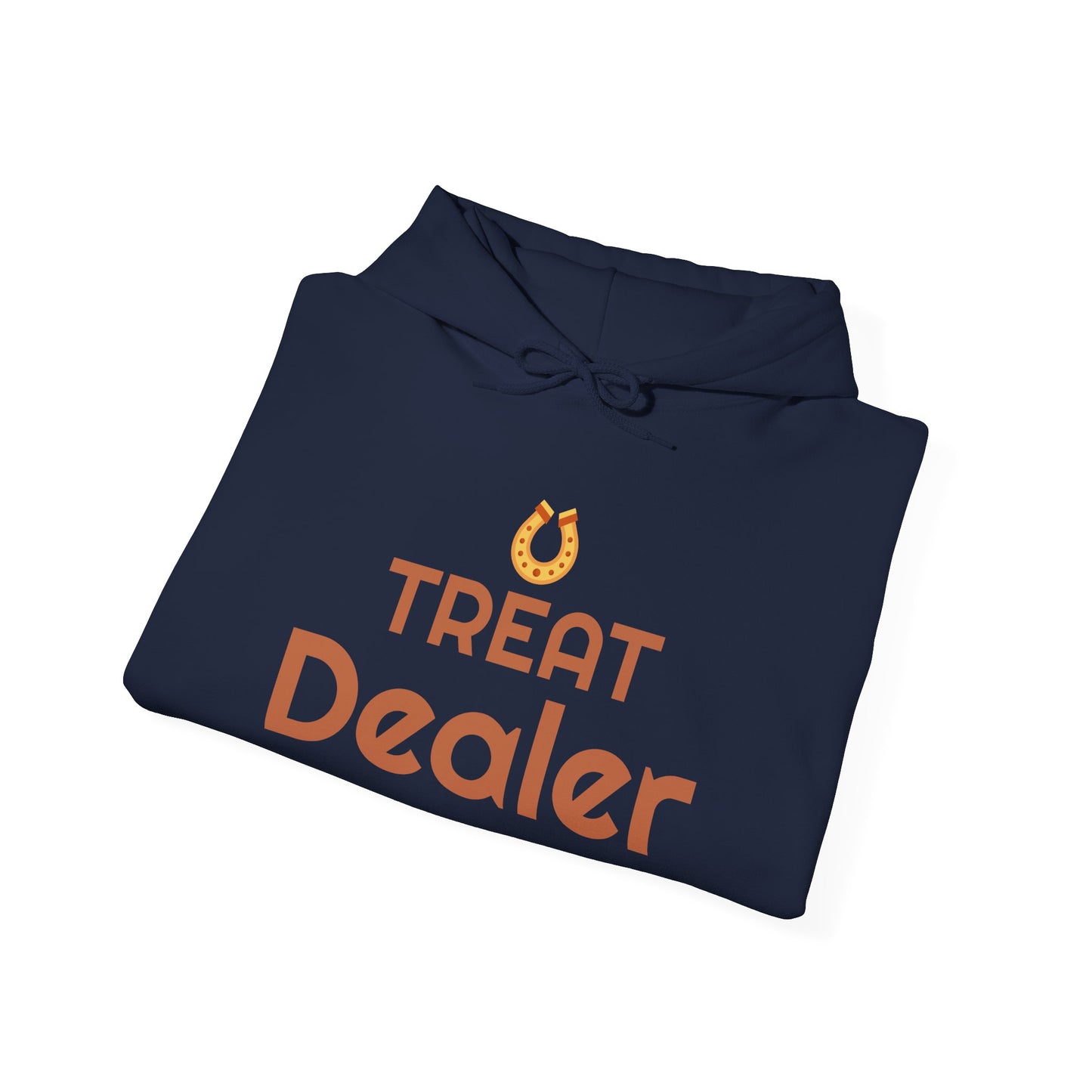 Treat Dealer Hoodie — Funny Dog Lover Hoodie with Horseshoe Graphic