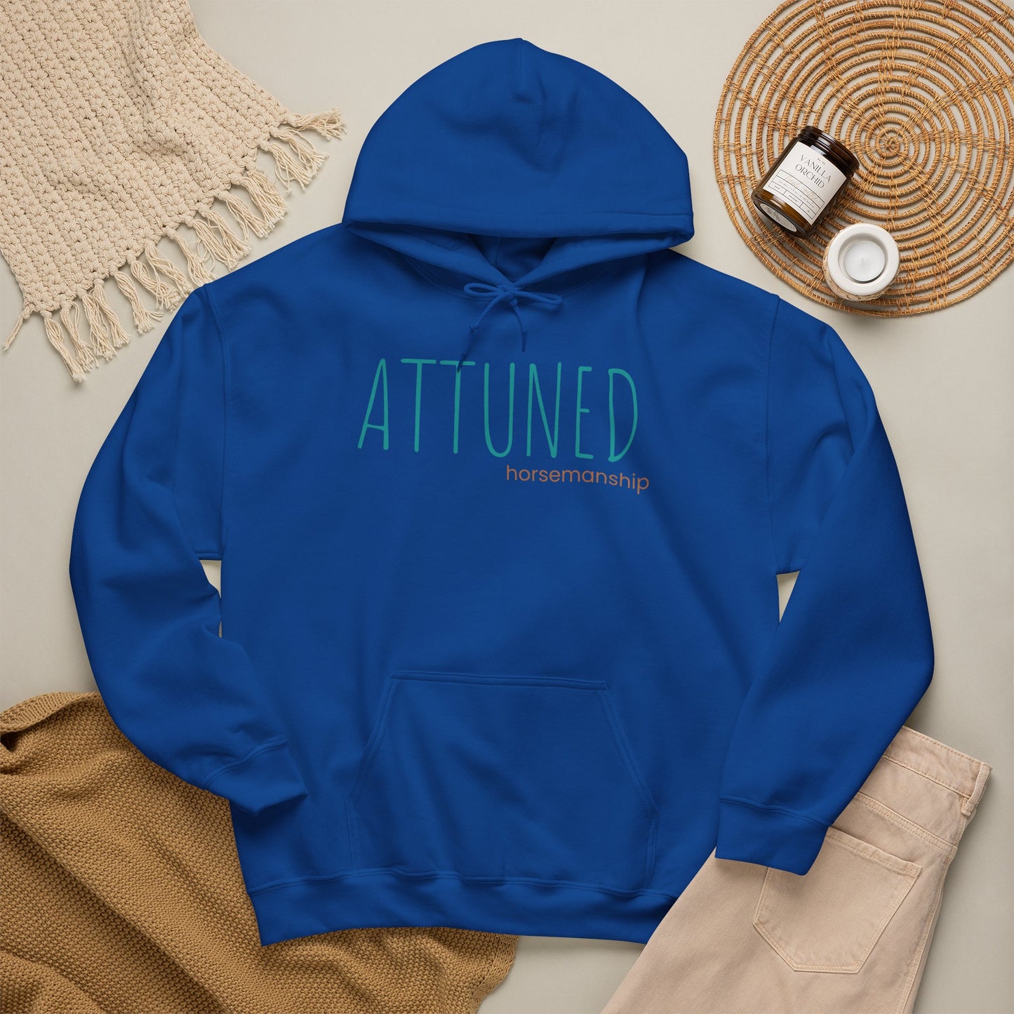 Attuned Hoodie — Minimalist Wellness Hooded Sweatshirt