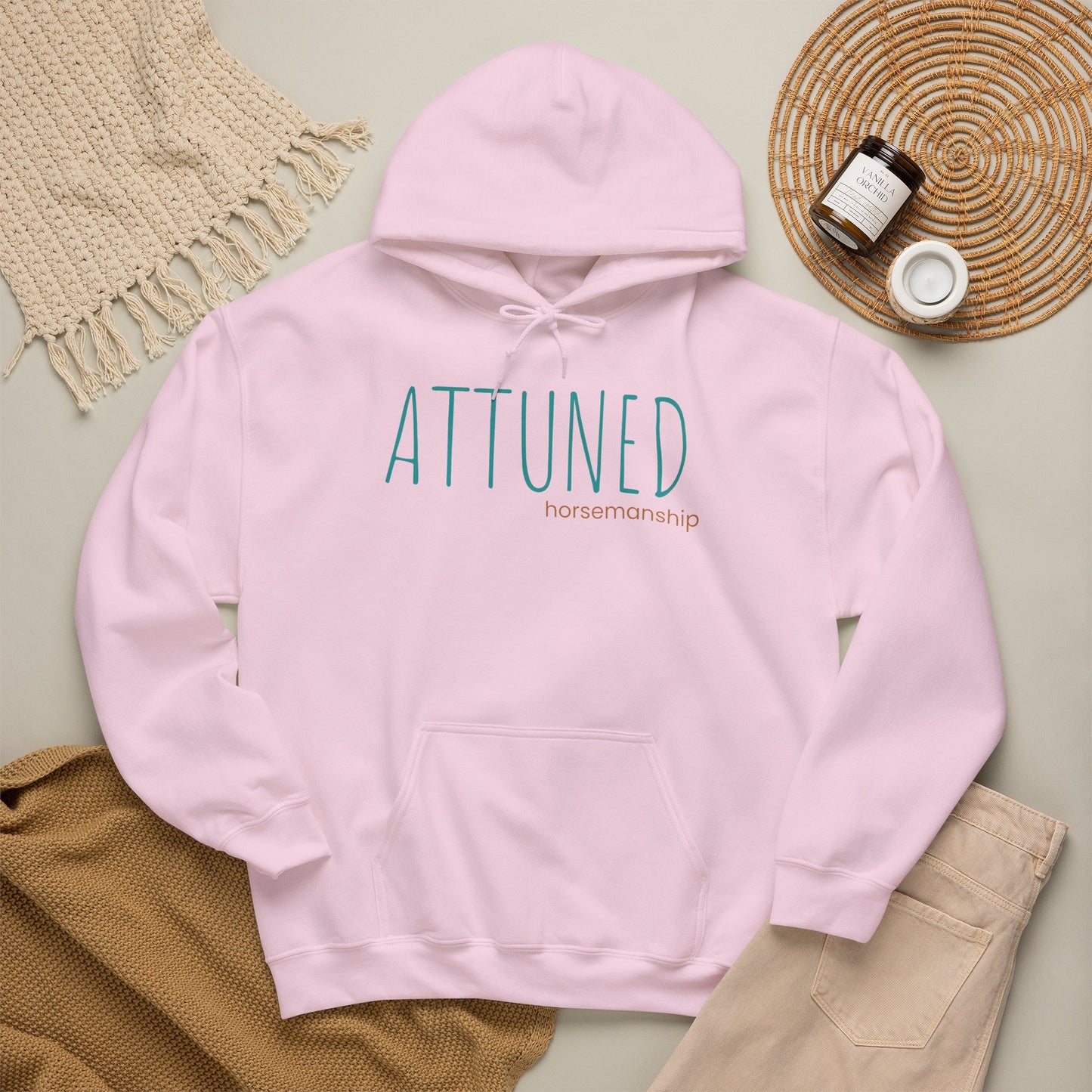 Attuned Hoodie — Minimalist Wellness Hooded Sweatshirt