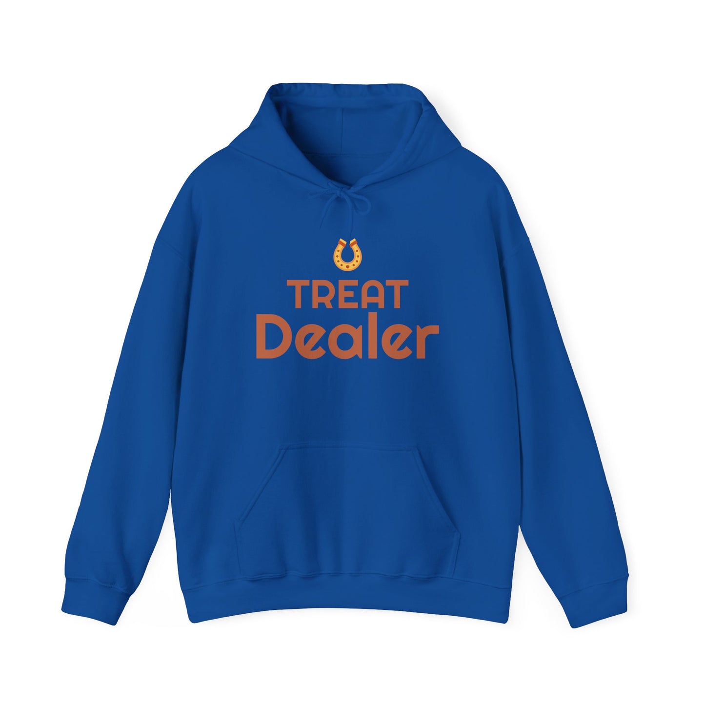 Treat Dealer Hoodie — Funny Dog Lover Hoodie with Horseshoe Graphic
