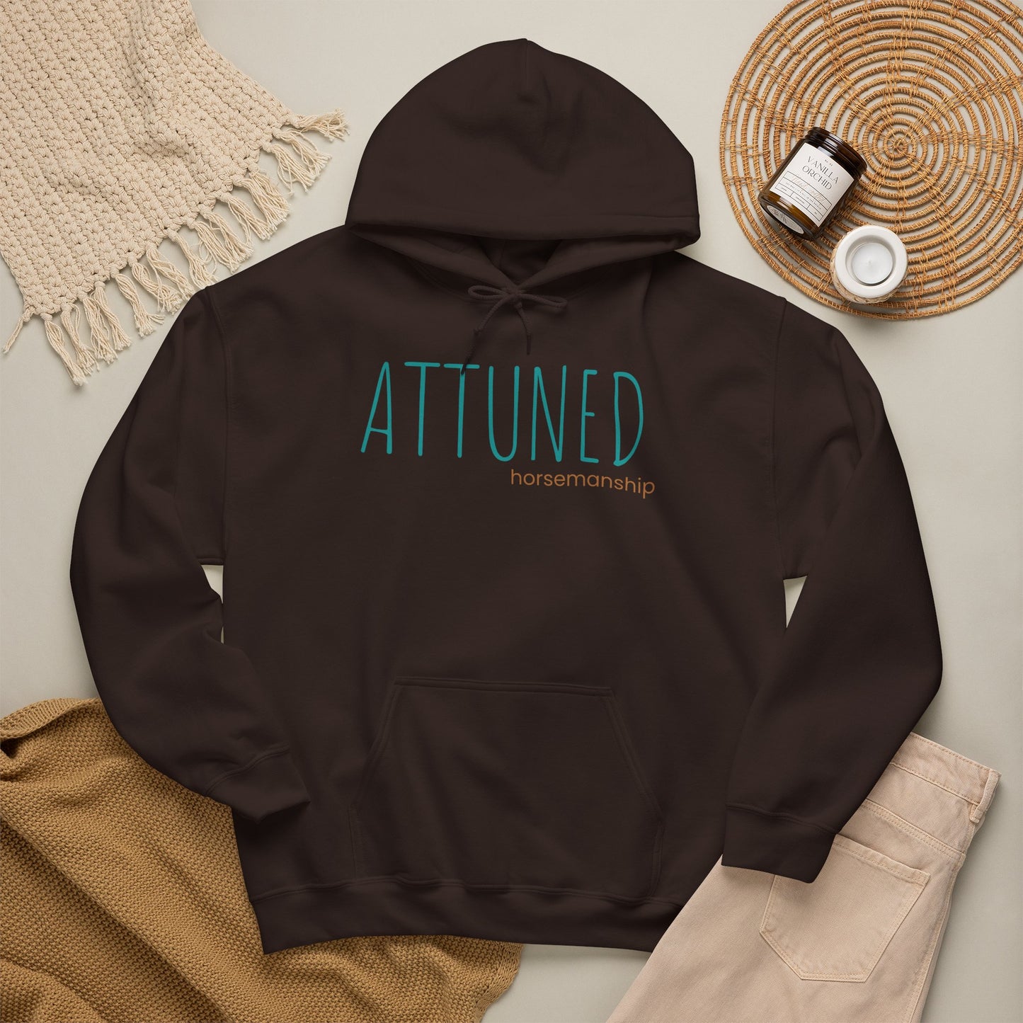 Attuned Hoodie — Minimalist Wellness Hooded Sweatshirt