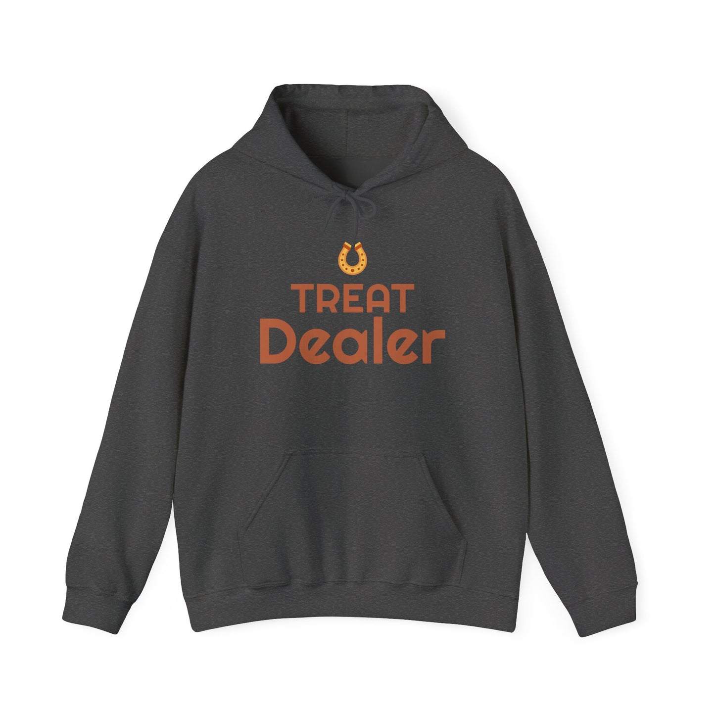 Treat Dealer Hoodie — Funny Dog Lover Hoodie with Horseshoe Graphic
