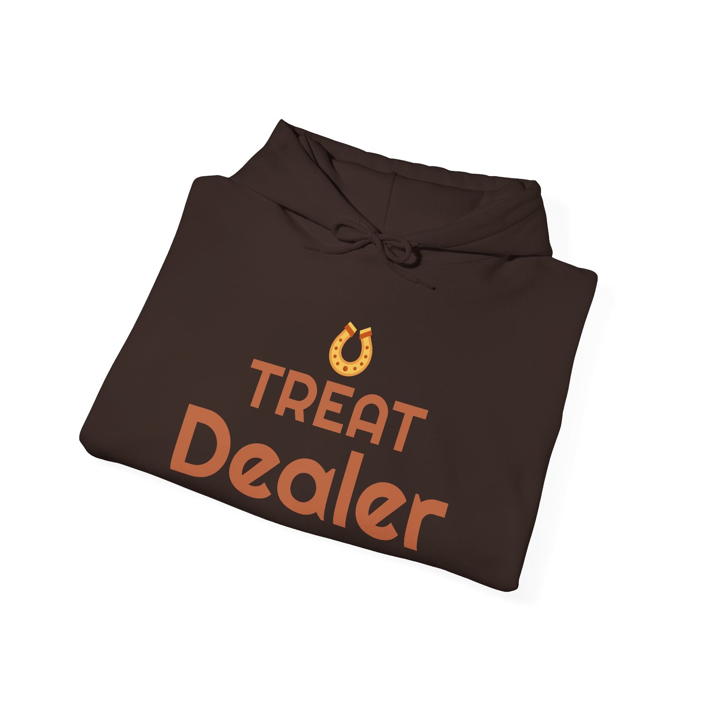 Treat Dealer Hoodie — Funny Dog Lover Hoodie with Horseshoe Graphic