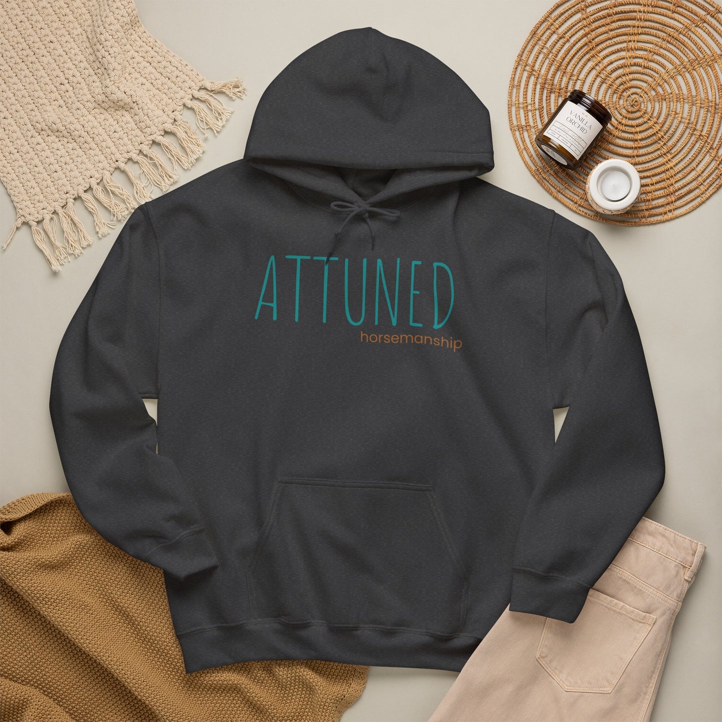 Attuned Hoodie — Minimalist Wellness Hooded Sweatshirt