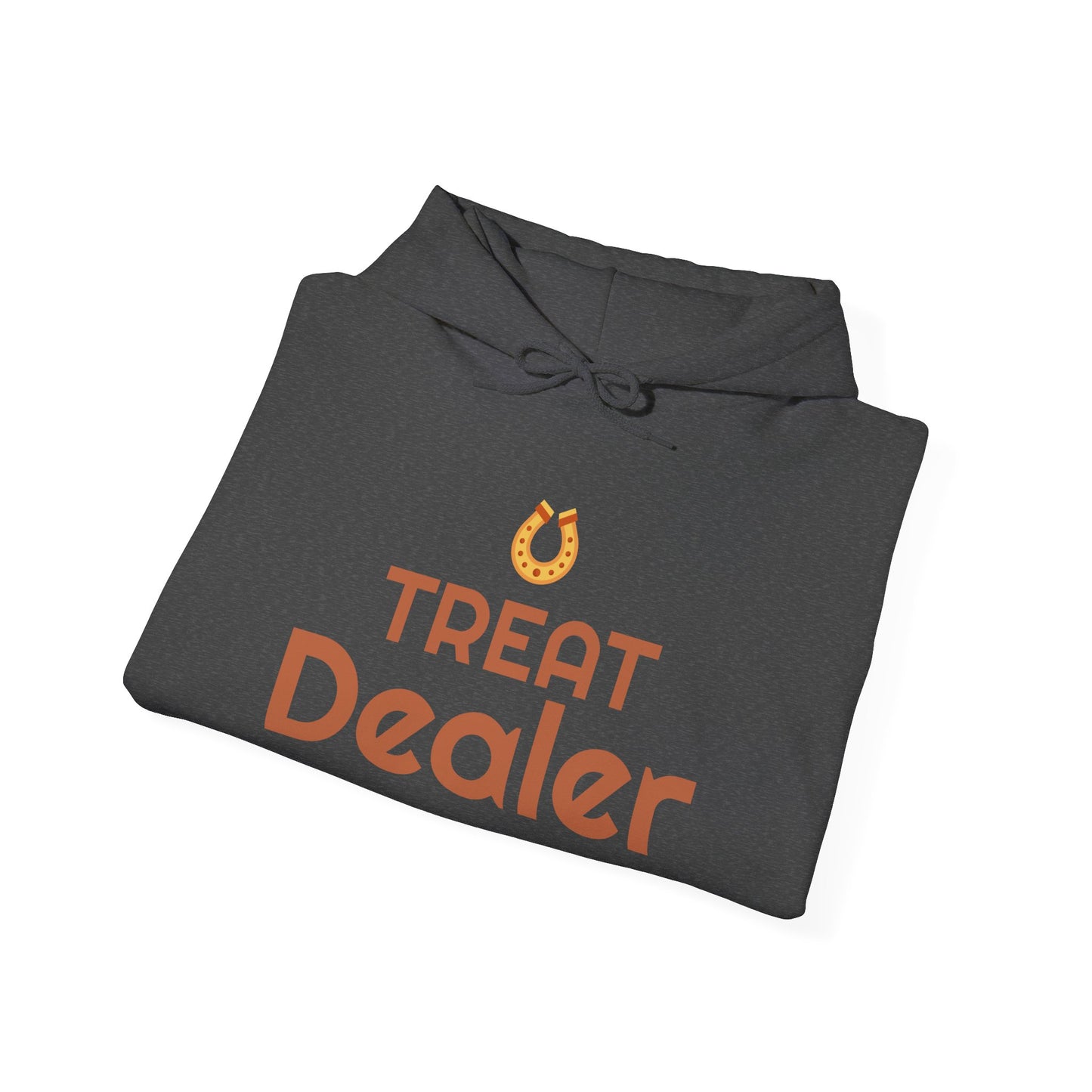 Treat Dealer Hoodie — Funny Dog Lover Hoodie with Horseshoe Graphic