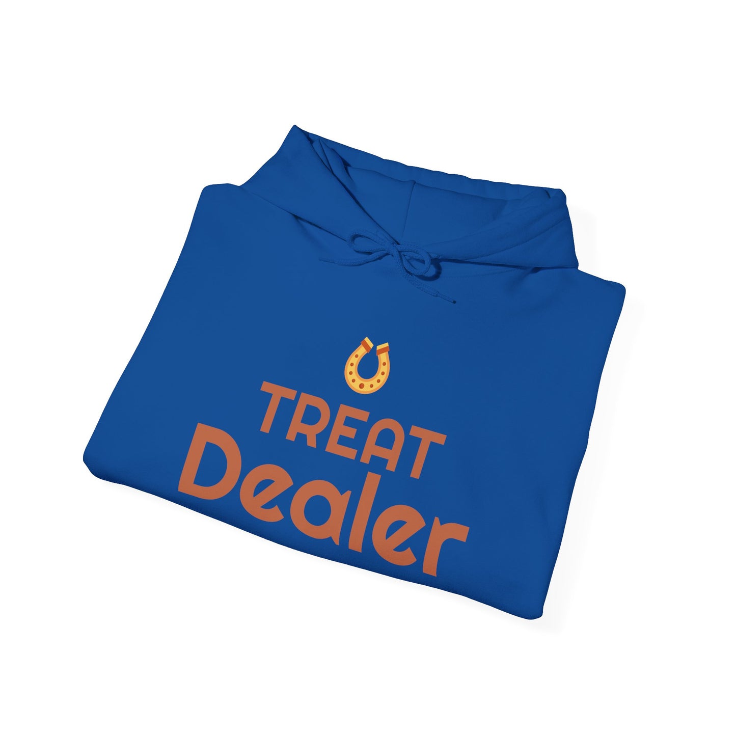 Treat Dealer Hoodie — Funny Dog Lover Hoodie with Horseshoe Graphic
